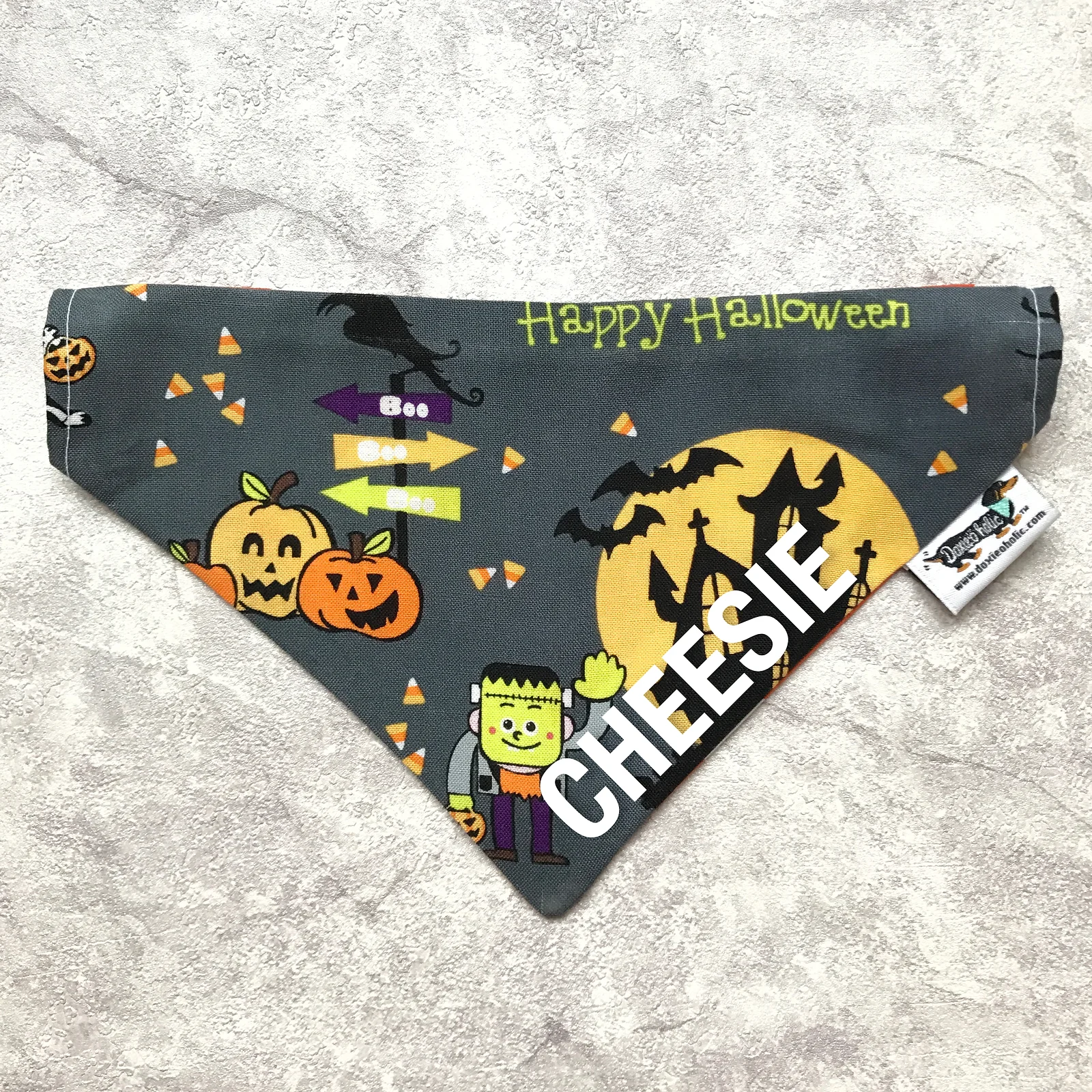 Halloween Squad Ghouls & Pumpkin Chevron