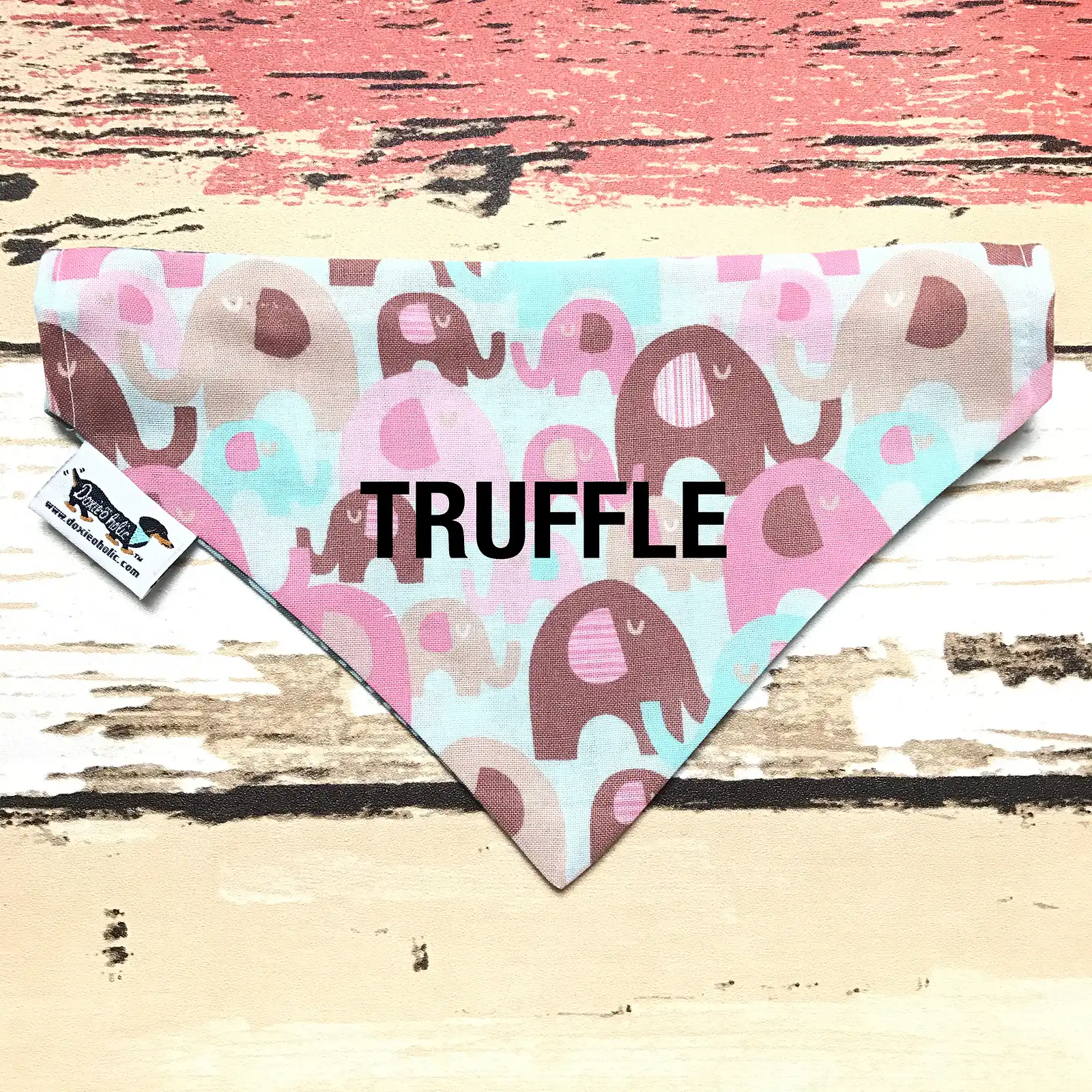 Thumbnail: Elephant Frenzy & Teal Houndstooth