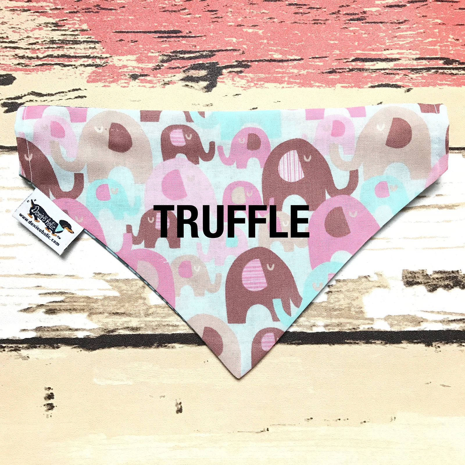 Elephant Frenzy & Teal Houndstooth